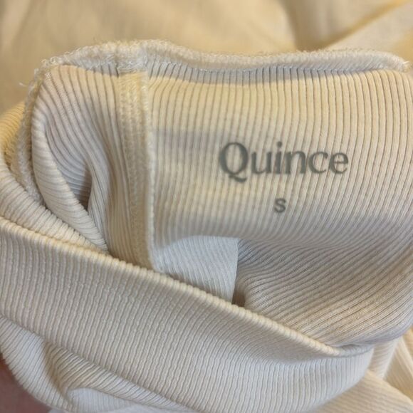 Quince Organic Cotton Micro-Rib Turtleneck Small - Picture 3 of 4